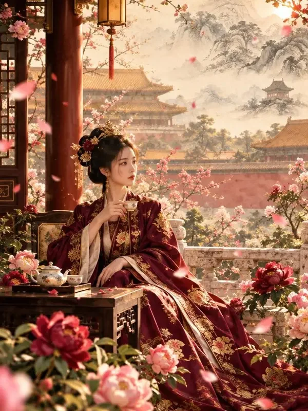 装妃的反派日常 竖版海报封面